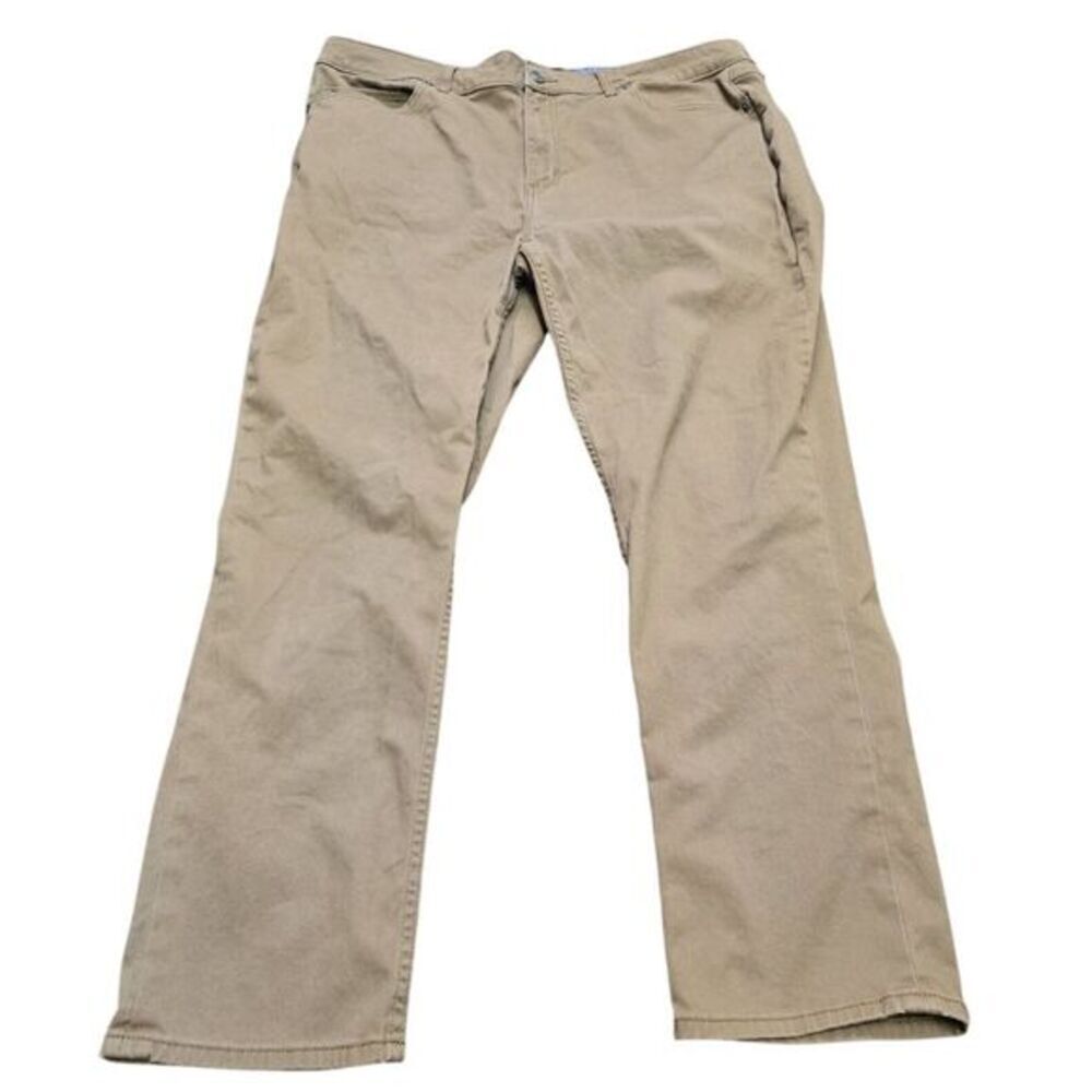 GapFlex Straight Leg Chinos Size 40 Beige‎ Stretch Cotton Business Casual